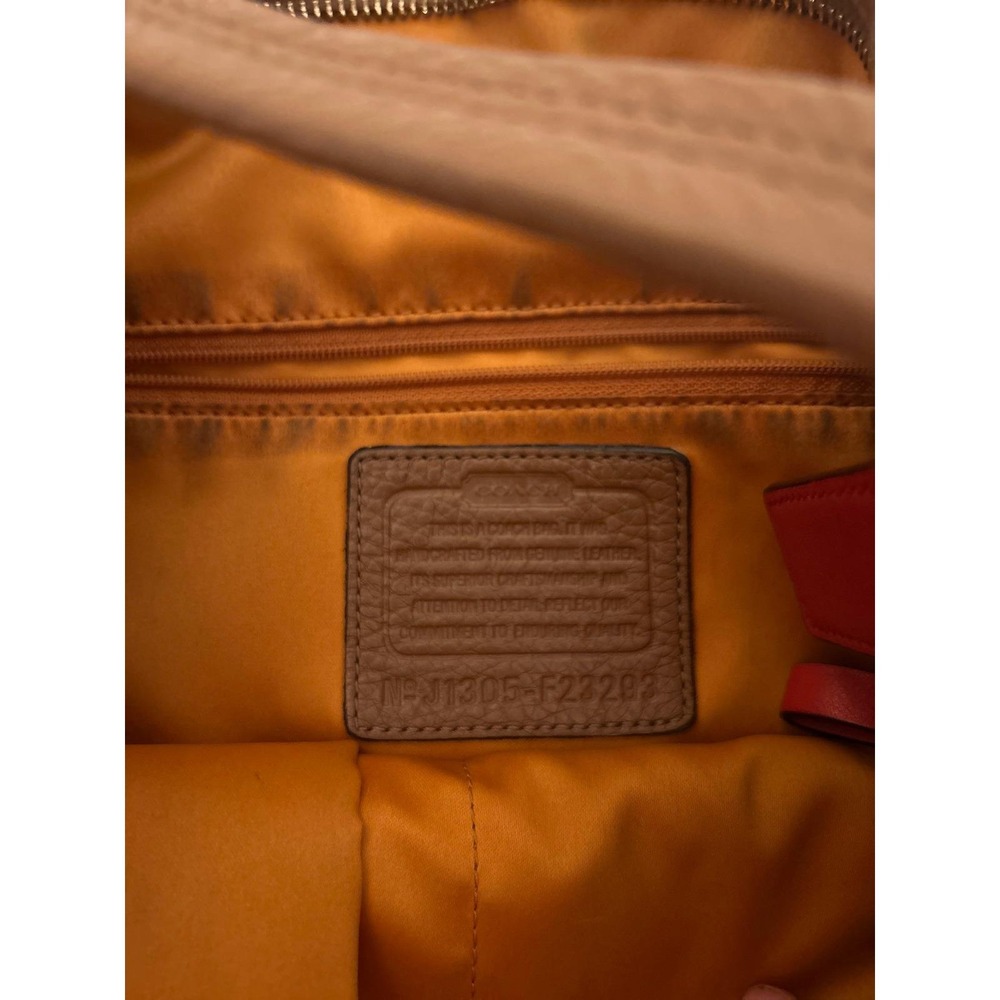 Vintage Coach Brown Pebbled Leather Convertible Hobo Crossbody Brass Hardware - Picture 13 of 13